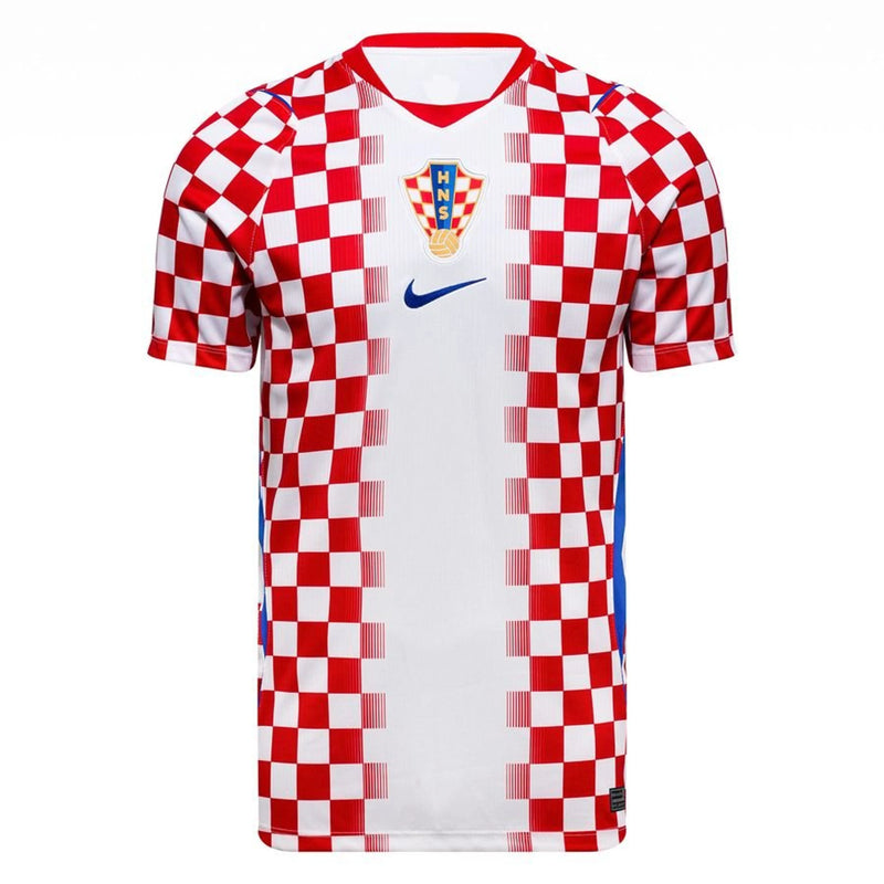 Maillot de Football Rouge et Blanc Premium Design Géométrique Moderne