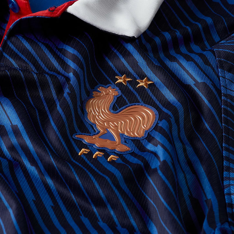 Maillot de Football Inspiré – Design Bleu Marine Moderne