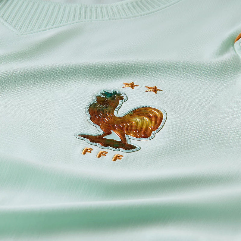 Maillot de Football Inspiré Design Vert Menthe et Tricolore Moderne