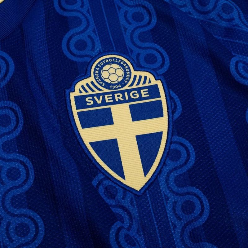 Maillot de Football Bleu Premium Design Vintage Élégant