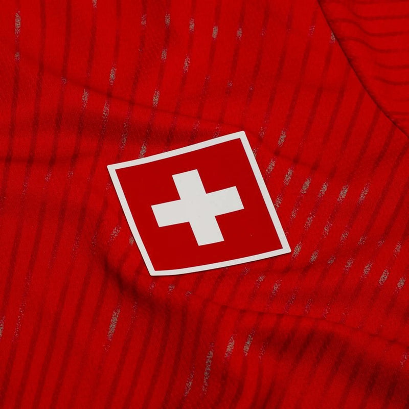 Maillot de Football Rouge Premium Design Moderne Texturé