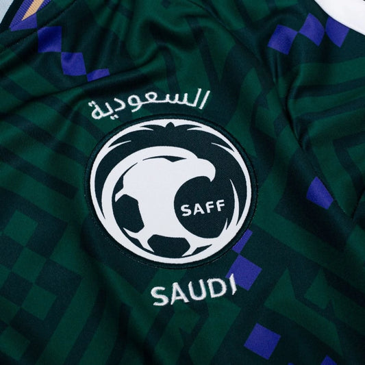 Maillot Arabie Saoudite Domicile Coupe du Monde 2026 — Détail écusson