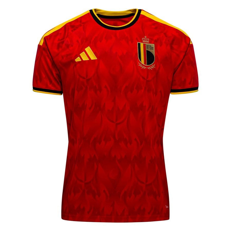 Maillot de Football Rouge Premium Design Flamme Texturé