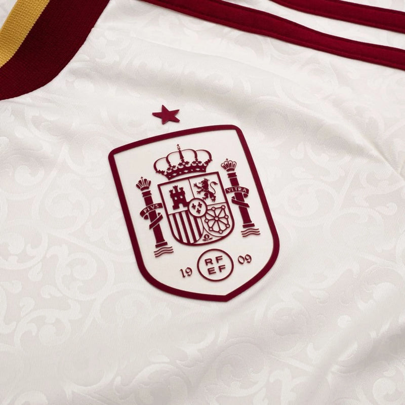 Maillot de Football Inspiré Design Rétro Blanc Cassé et Bordeaux