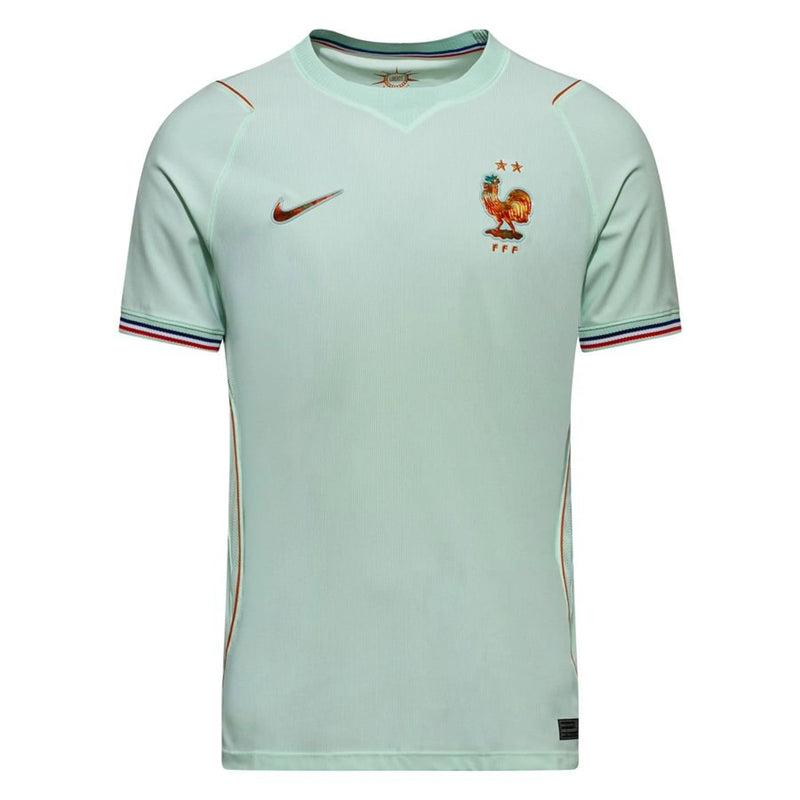 Maillot de Football Inspiré Design Vert Menthe et Tricolore Moderne