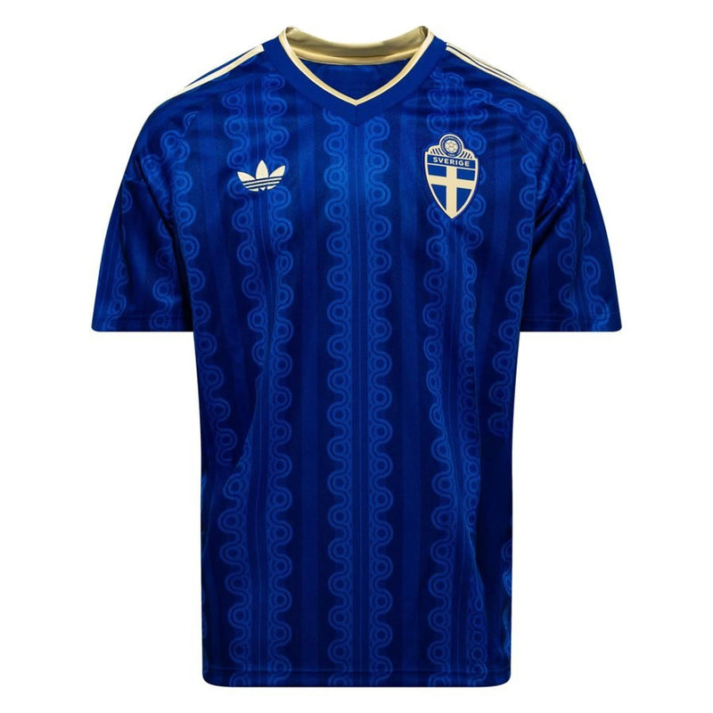 Maillot de Football Bleu Premium Design Vintage Élégant